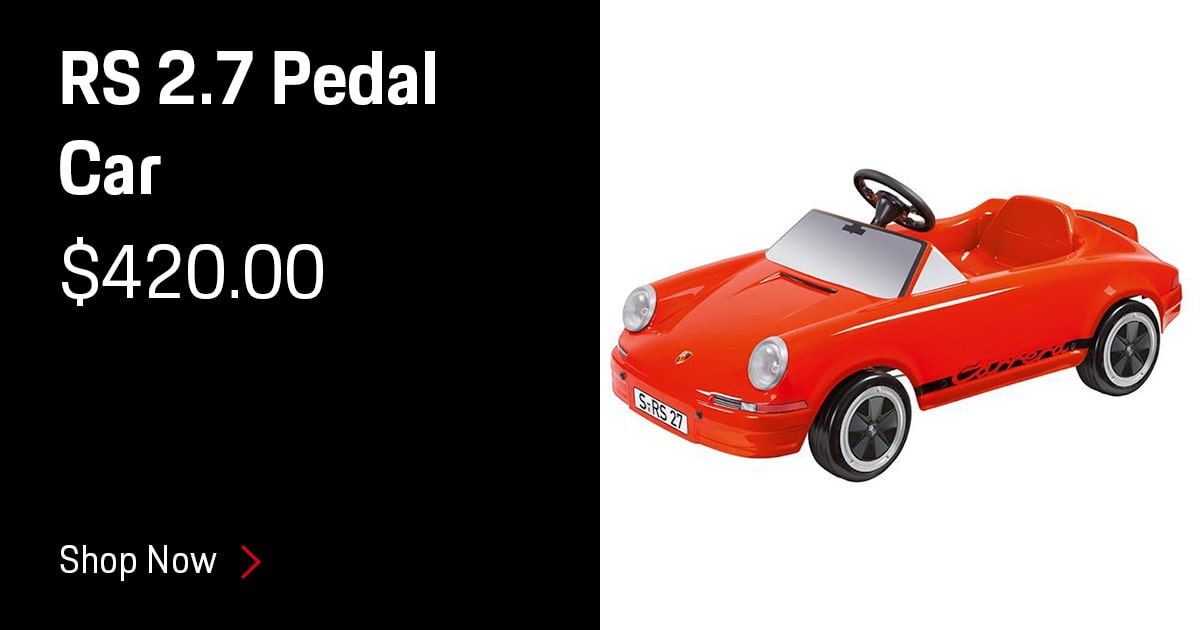 Porsche RS 2.7 Pedal Car Accessories Special Coupon Porsche RS 2.7 Pedal Car Accessories Special Coupon