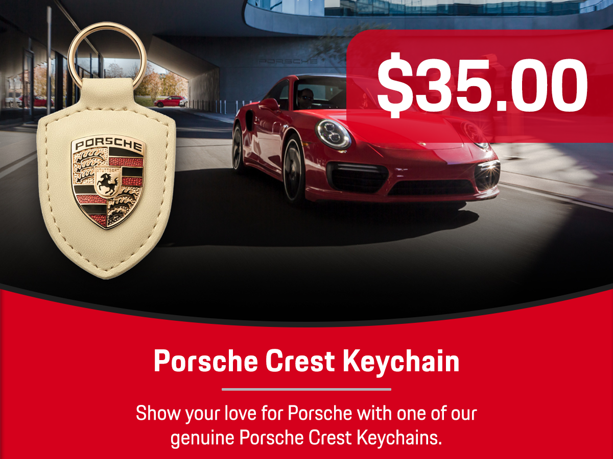 Porsche Crest Keychain Service Special Coupon Porsche Crest Keychain Service Special Coupon