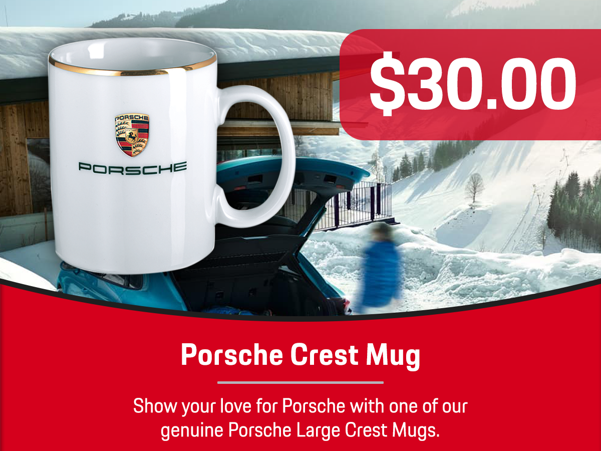 Porsche Crest Mug Service Special Coupon Porsche Crest Mug Service Special Coupon