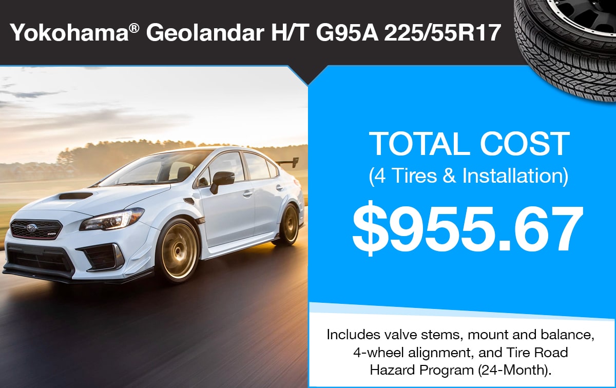 Subaru Yokohama Geolandar H/T 225/55R17 Tire Special Subaru Yokohama Geolandar H/T 225/55R17 Tire Special