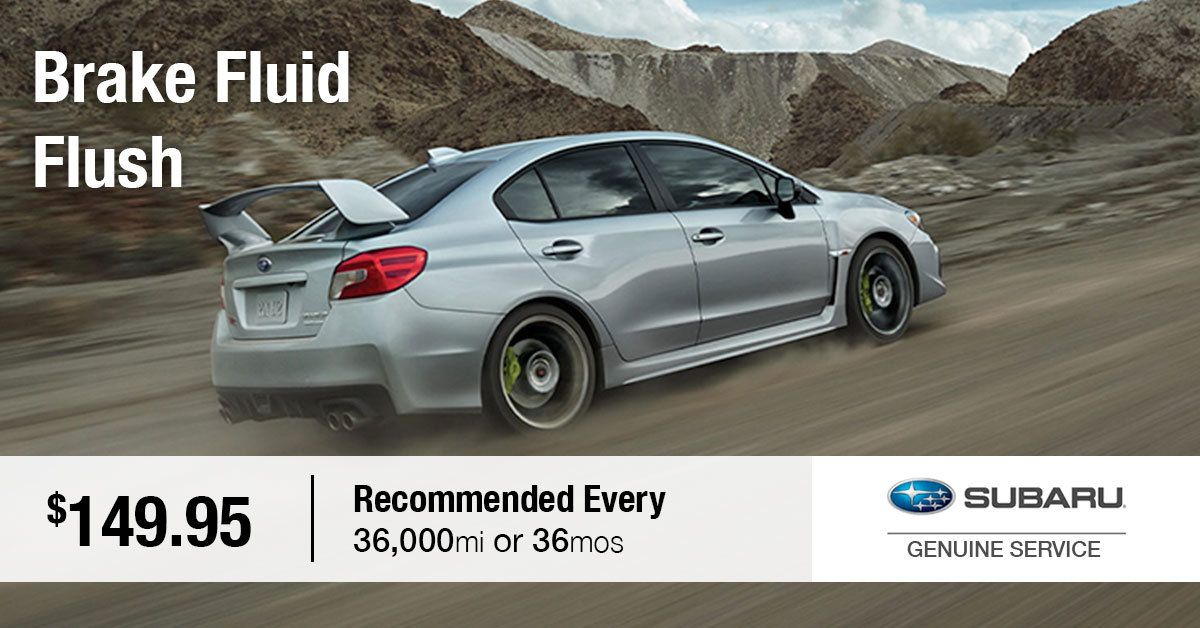 Subaru Brake Fluid Flush Service Special Coupon Subaru Brake Fluid Flush Service Special Coupon