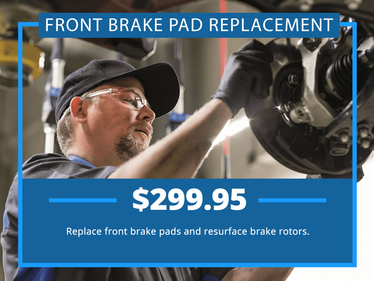 Front Brake Pad Replacement Service Special Coupon Front Brake Pad Replacement Service Special Coupon