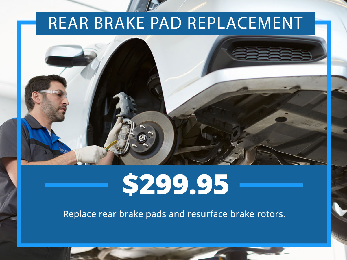 Rear Brake Pad Replacement Service Special Coupon Rear Brake Pad Replacement Service Special Coupon