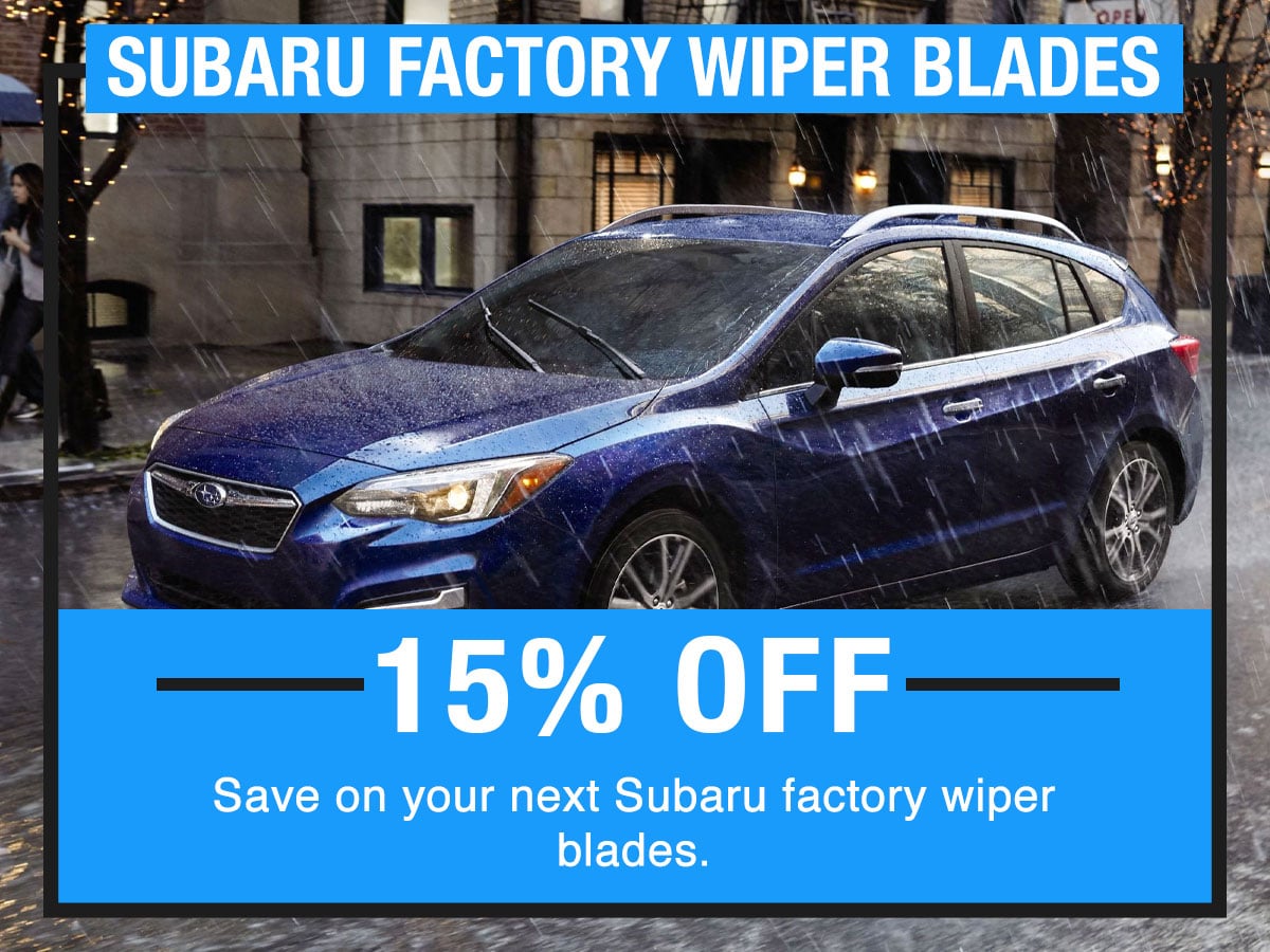 Subaru Factory Wiper Blades Service Special Coupon Subaru Factory Wiper Blades Service Special Coupon