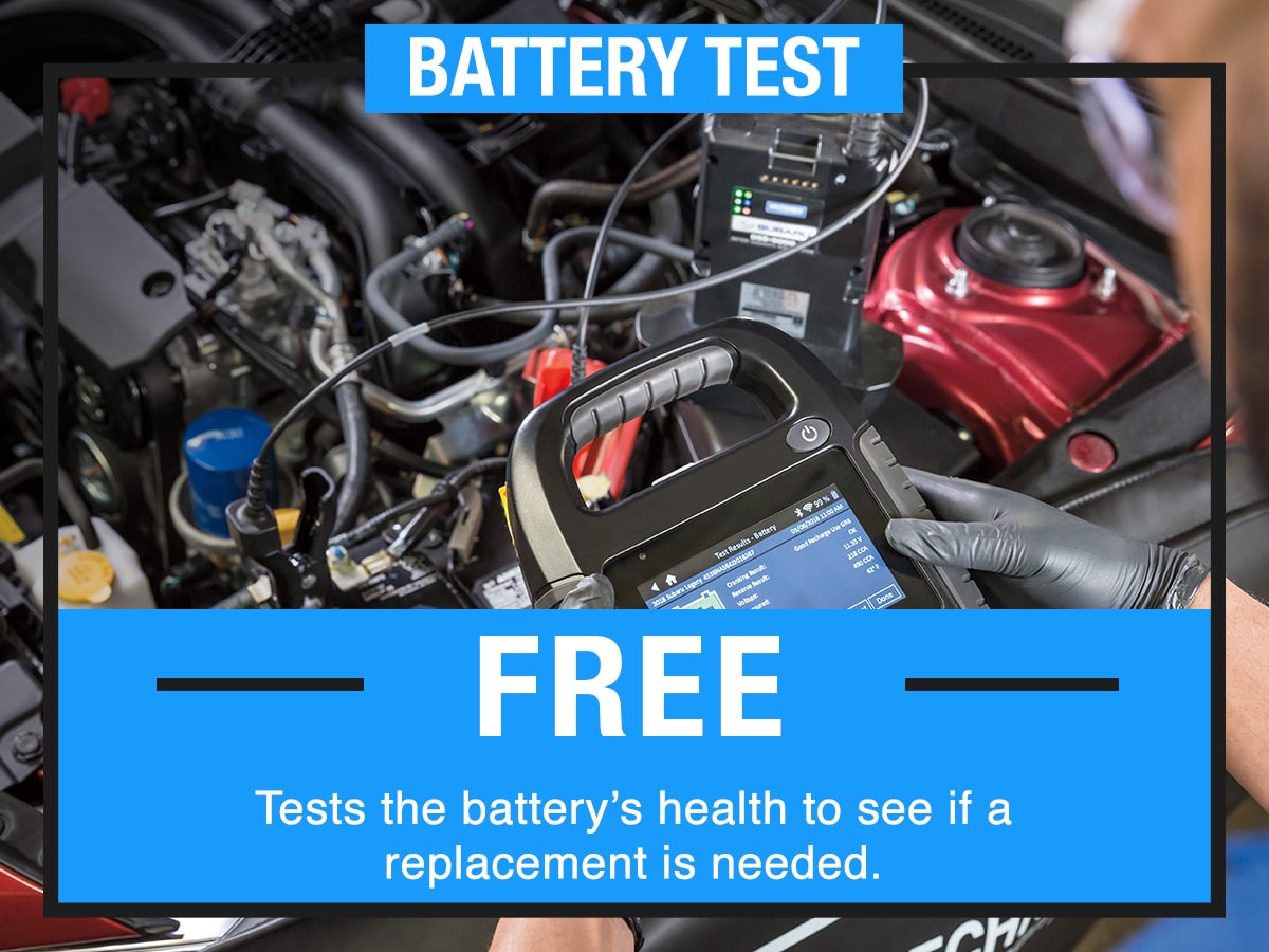 Battery Test Service Special Coupon Battery Test Service Special Coupon