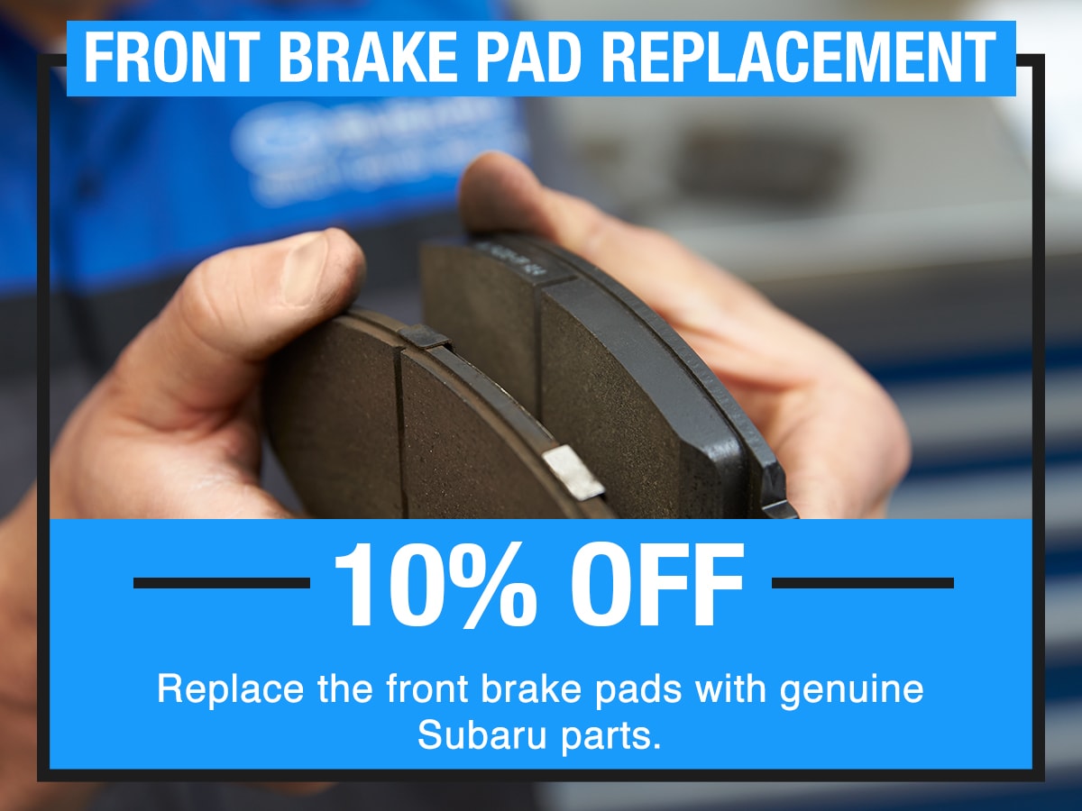 Front Brake Pad Replacement Service Special Coupon Front Brake Pad Replacement Service Special Coupon