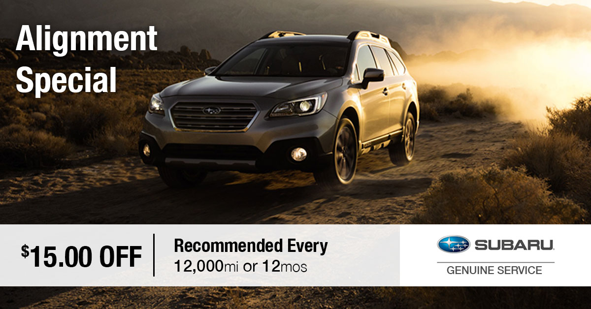 Subaru Alignment Service Special Coupon Subaru Alignment Service Special Coupon
