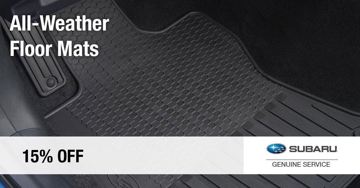 Subaru All-Weather Floor Mats Special Coupon Subaru All-Weather Floor Mats Special Coupon