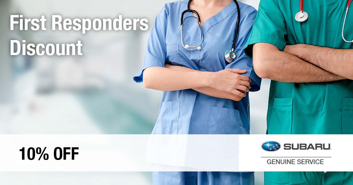 Subaru First Responders Service Special Coupon Subaru First Responders Service Special Coupon