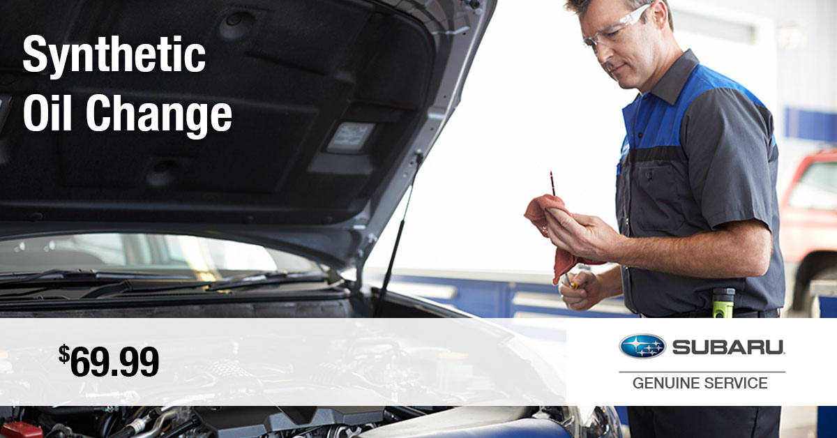 Subaru Synthetic Oil Change Service Special Coupon Subaru Synthetic Oil Change Service Special Coupon