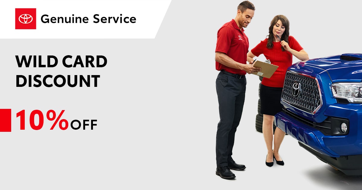 Toyota Wild Card Discount Service Special Coupon Toyota Wild Card Discount Service Special Coupon