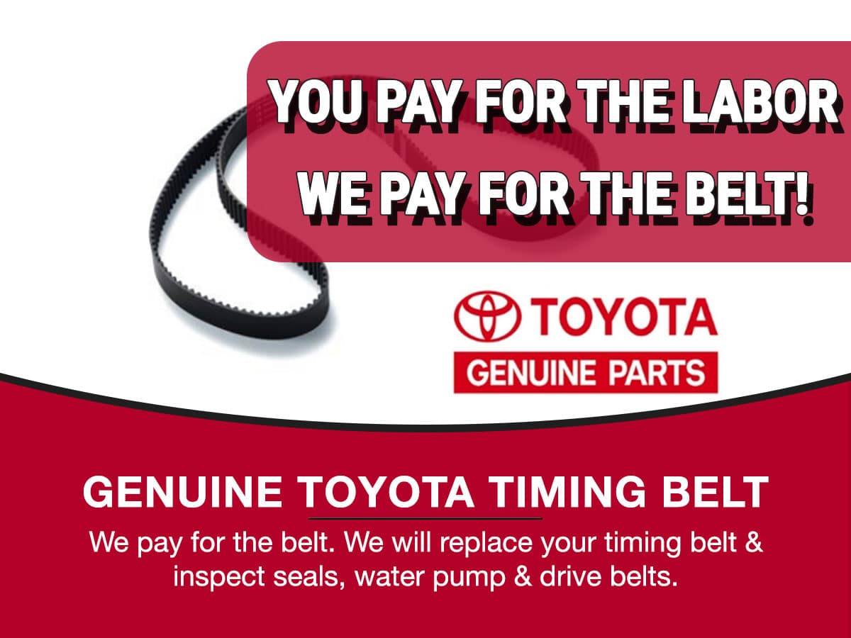 Timing Belt Service Special Coupon Timing Belt Service Special Coupon