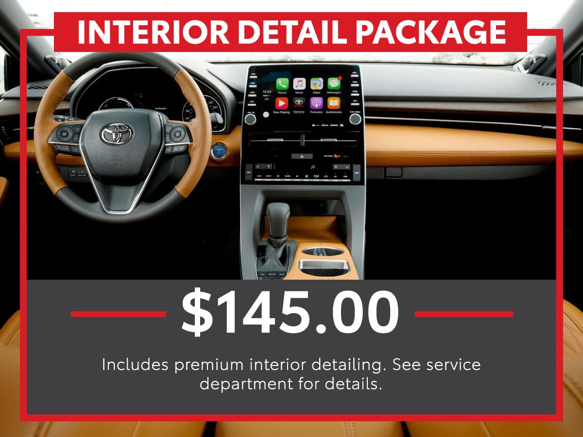 Toyota Interior Detail Package Service Special Coupon Toyota Interior Detail Package Service Special Coupon
