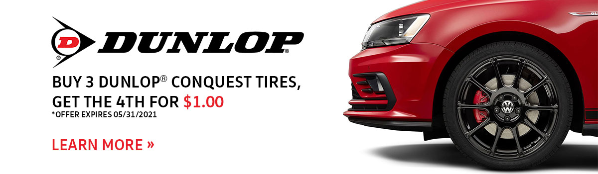 Volkswagen Dunlop Tire Special Coupon Volkswagen Dunlop Tire Service Special Coupon