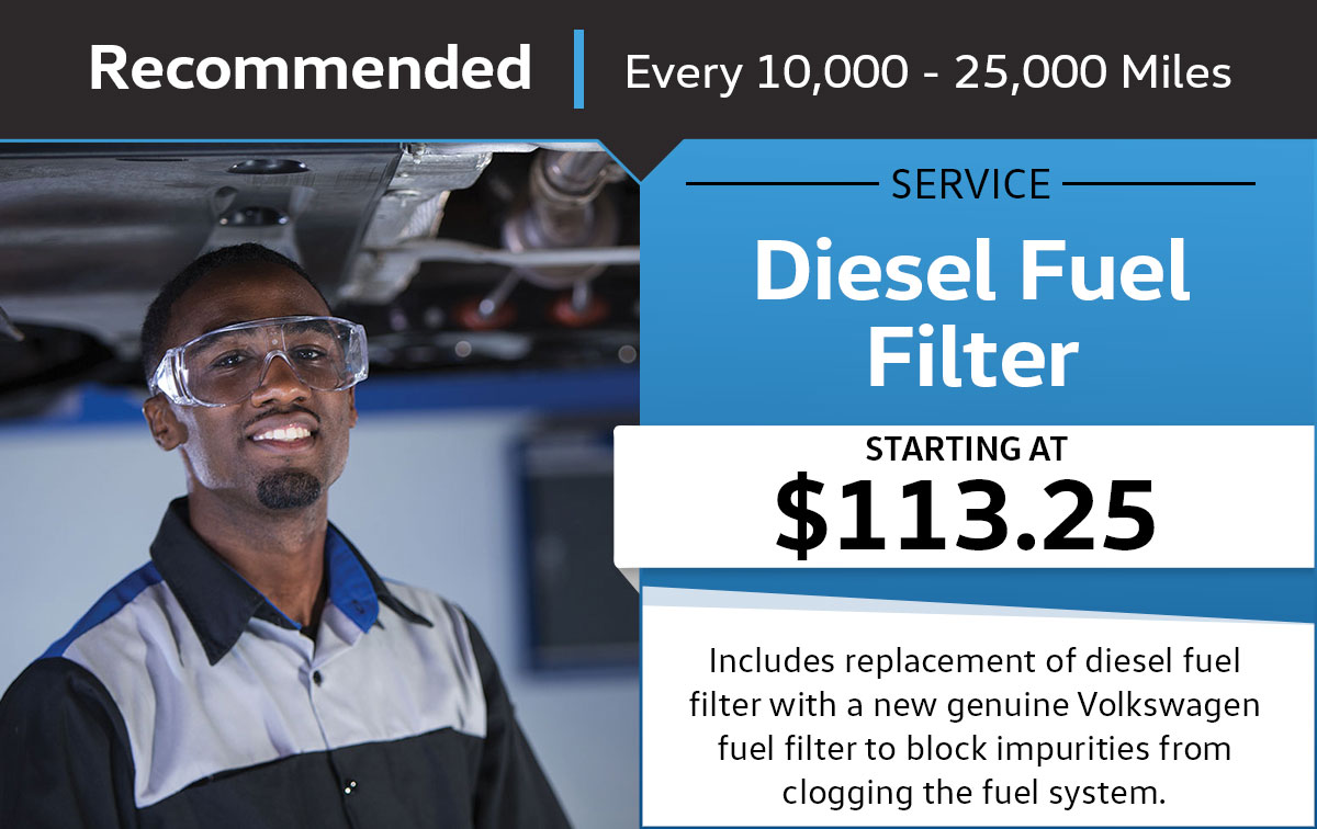 VW Diesel Fuel Filter Service Special Coupon VW Diesel Fuel Filter Service Special Coupon