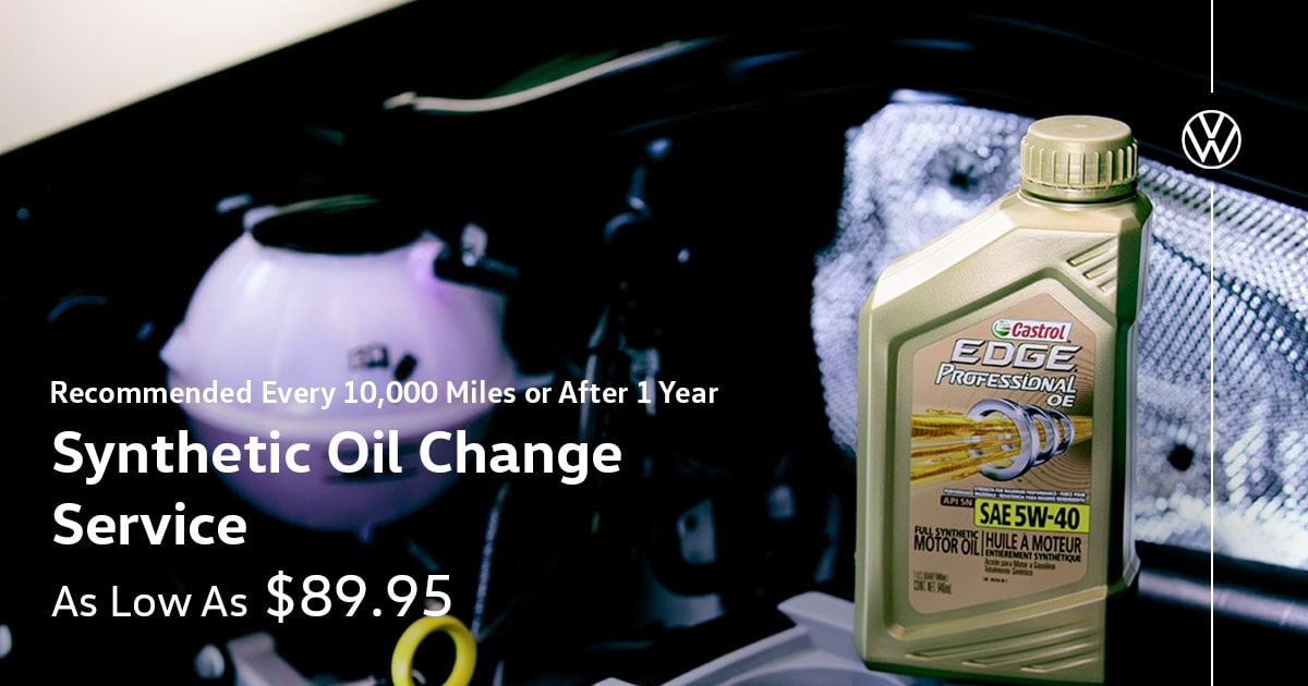 Volkswagen Synthetic Oil Change Service Special Coupon Volkswagen Synthetic Oil Change Service Special Coupon