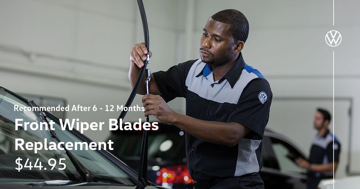 Volkswagen Front Wiper Blades Replacement Service Special Coupon Volkswagen Front Wiper Blades Replacement Service Special Coupon
