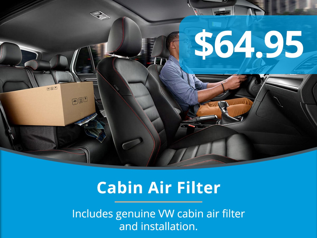 VW Cabin Air Filter Service Special Coupon VW Cabin Air Filter Service Special Coupon