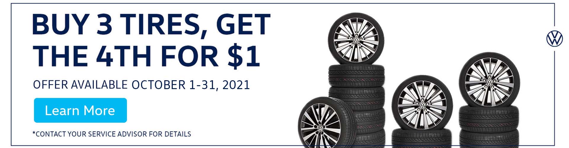 VW Buy 3 Tires Special VW Buy 3 Tires Special