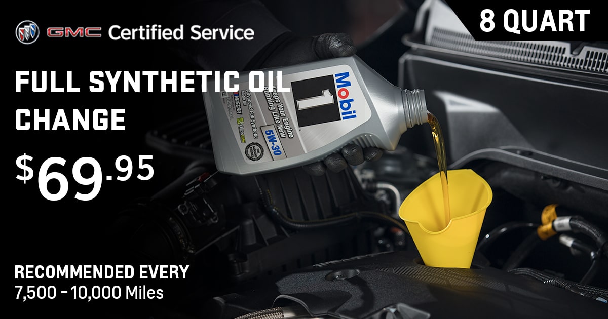 Buick Gmc Oil Change Coupon / Synthetic vs Conventional Oil Fishers IN