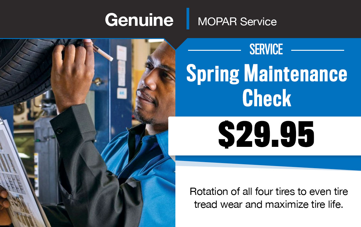 CDJR Spring Maintenance Check Service Special Coupon