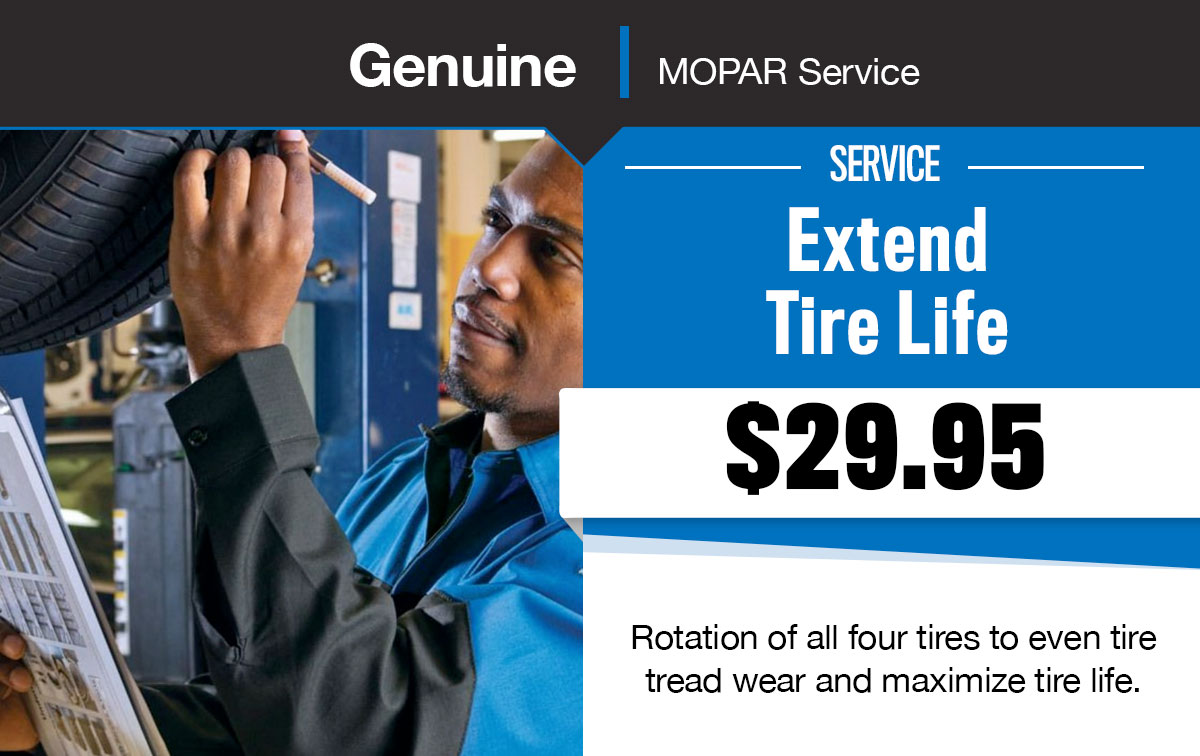 CDJR Extend Tire Life Service Special Coupon