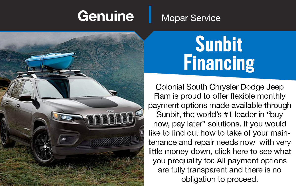 CDJR Sunbit Financing