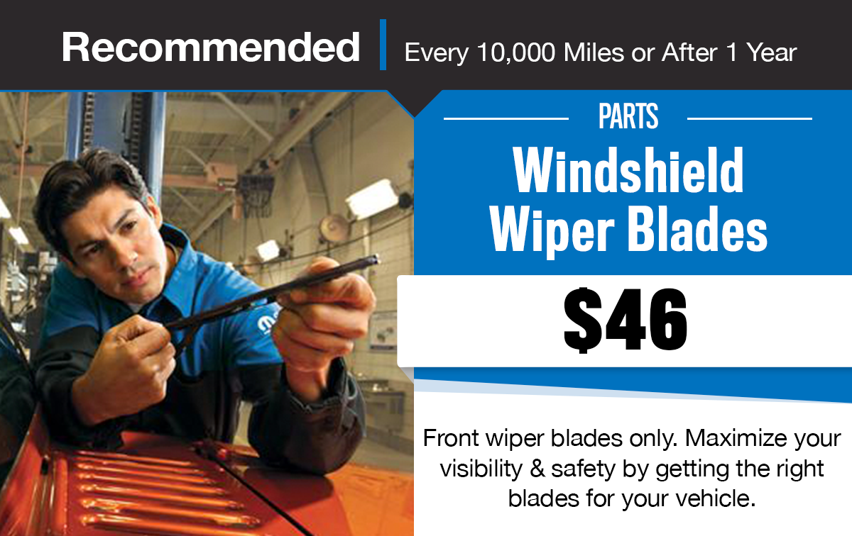CDJR Windshield Wiper Blades Service Special Coupon