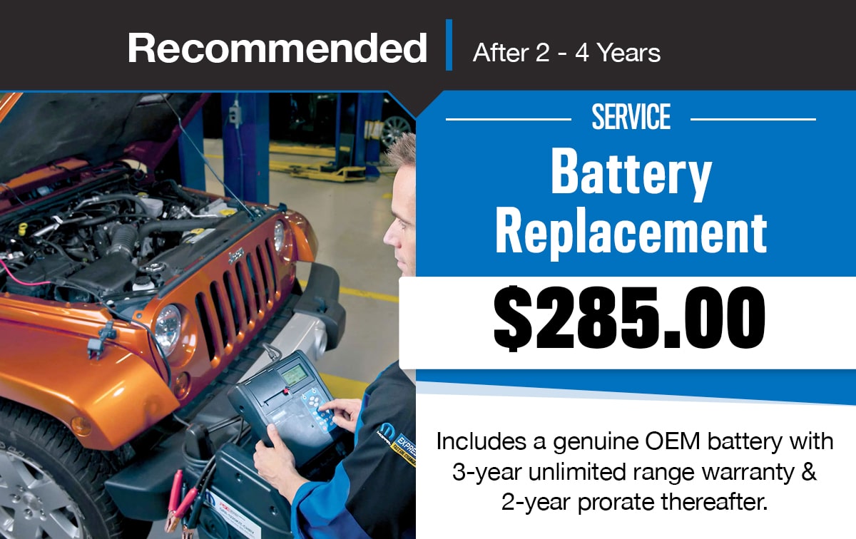 Battery Replacement in Hudson, MA | Colonial Chrysler Dodge Jeep Ram