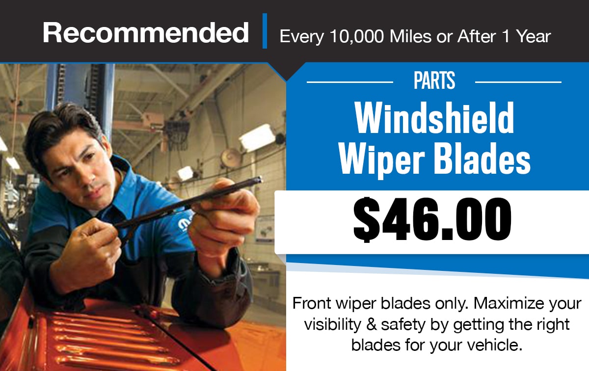 Wiper blade on sale replacement cost