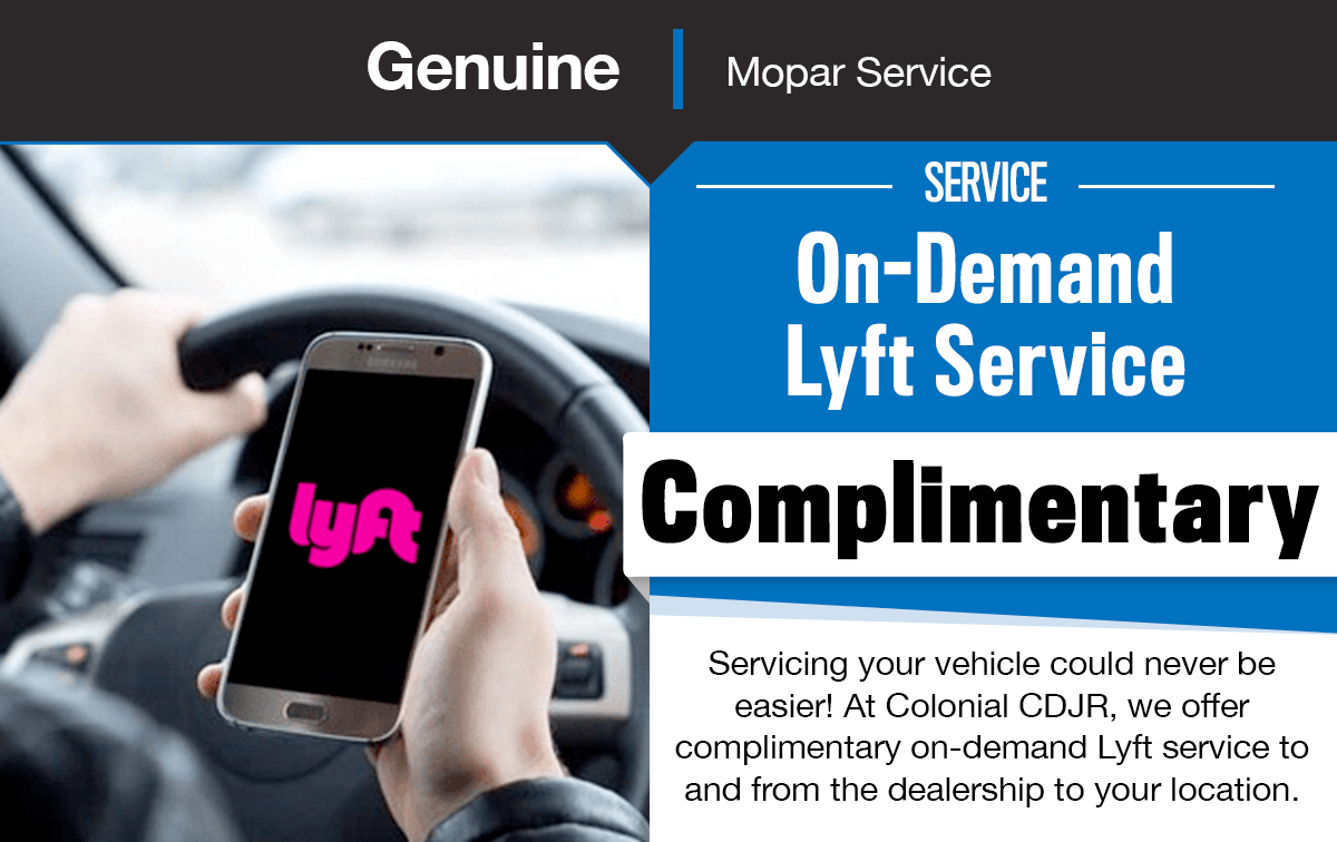 CDJR On-Demand Lyft Service Special Coupon