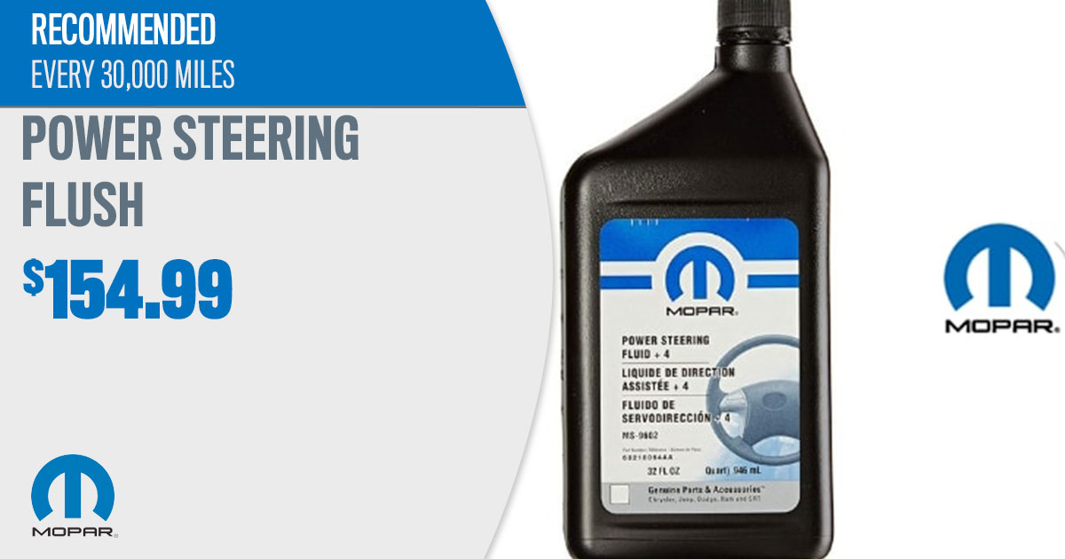 CDJR Power Steering Flush Service Special Coupon