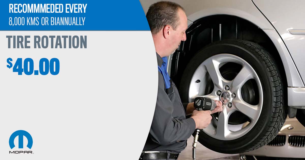 CDJR Tire Rotation Service Special Coupon