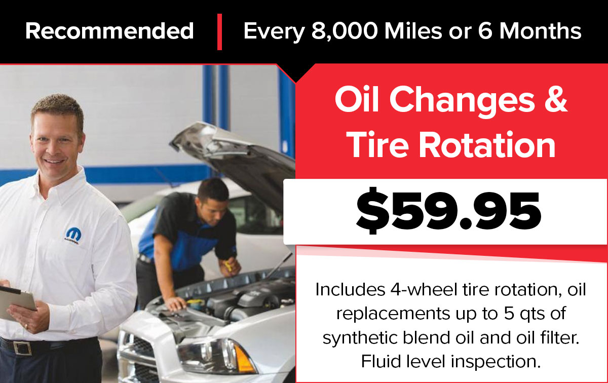 Synthetic Blend Oil Changes With Tire Rotation