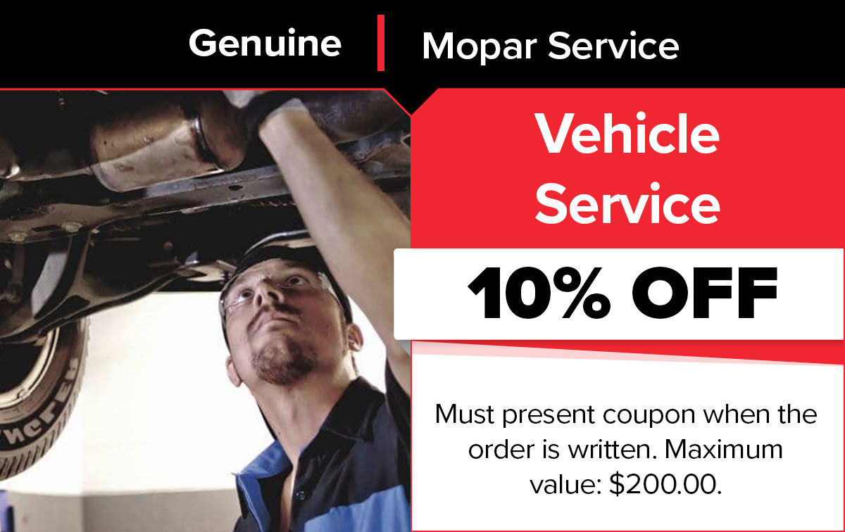 Save 10% on Vehicle Service