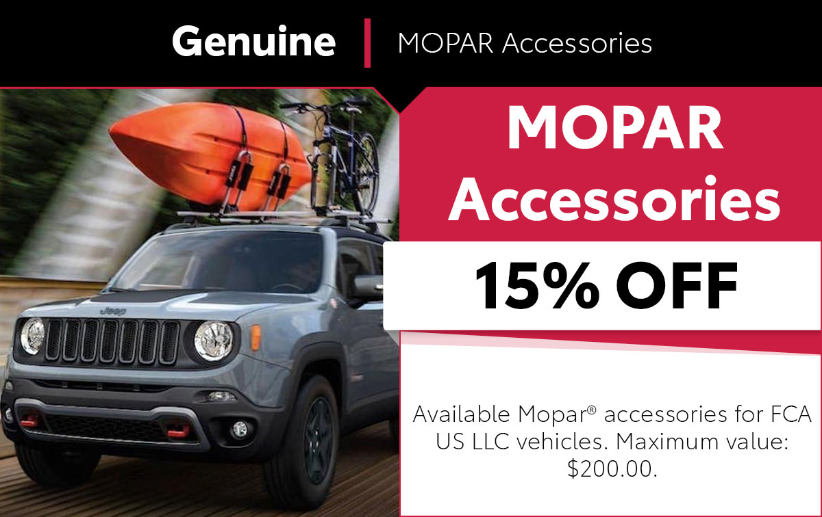 Mopar MOPAR Accessories Service Special Coupon Mopar MOPAR Accessories Service Special Coupon