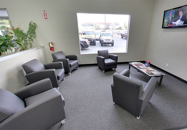 Monrovia CDJR Waiting Area