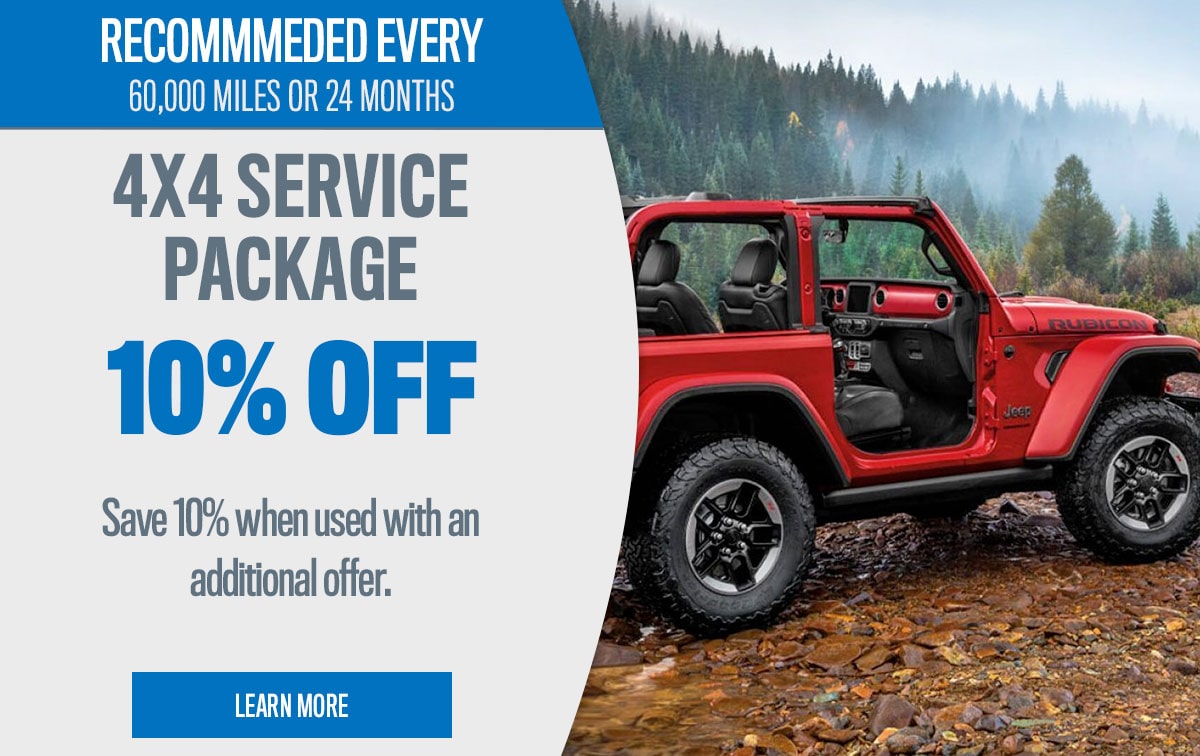 CDJR 4x4 Service Package Special Coupon