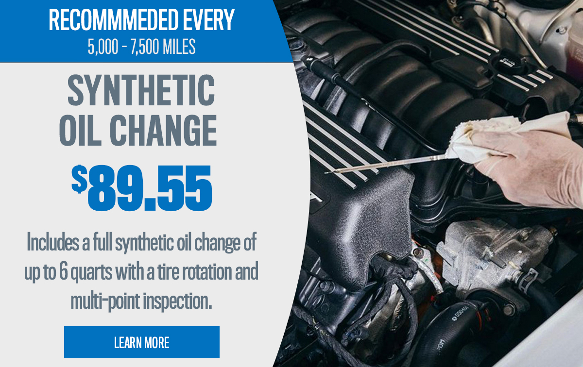 CDJR Synthetic Oil Change Service Special Coupon