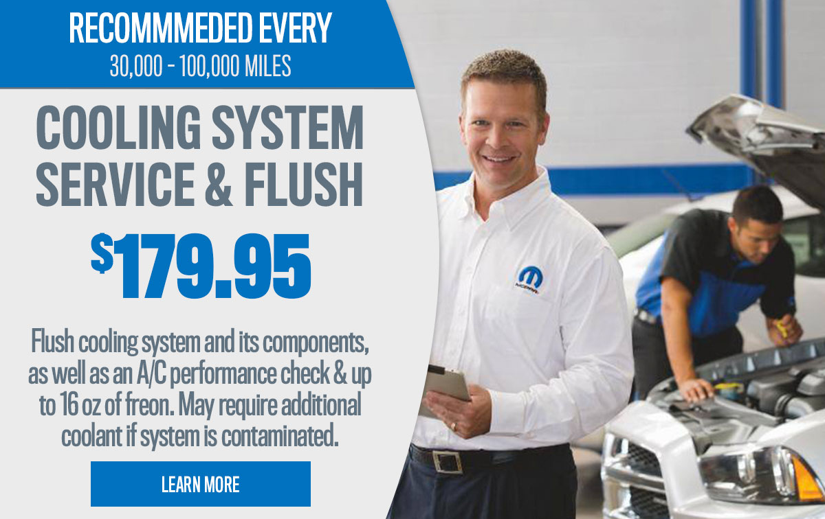 CDJR Cooling System Flush Service Special Coupon