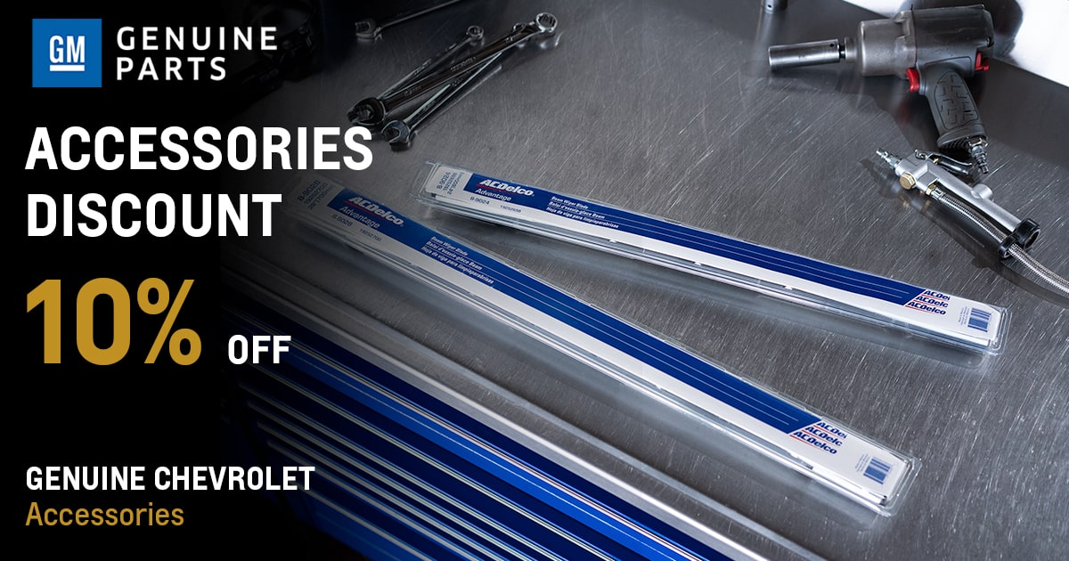 Chevrolet Accessories Discount Service Special Coupon