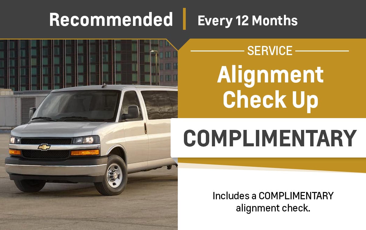 Chevrolet Alignment Check Up Service Special Coupon