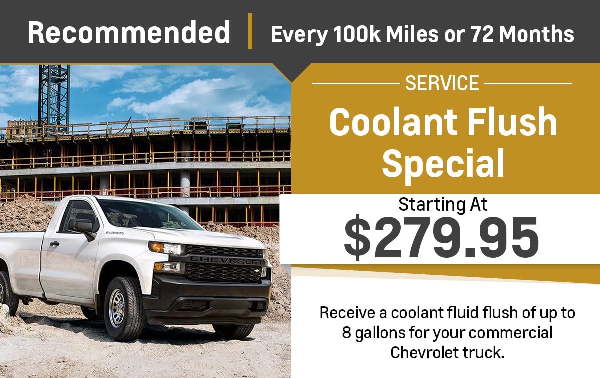 Chevrolet Coolant Flush Service Special Coupon