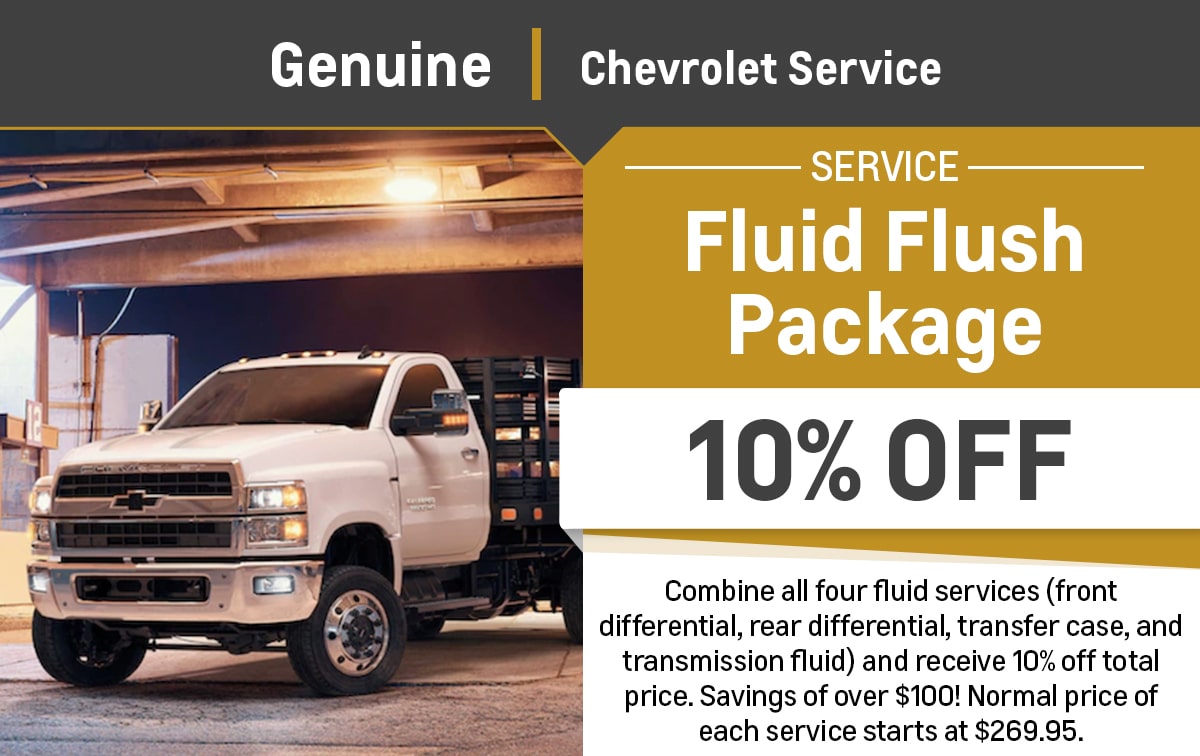 Chevrolet Fluid Flush Package Special Coupon