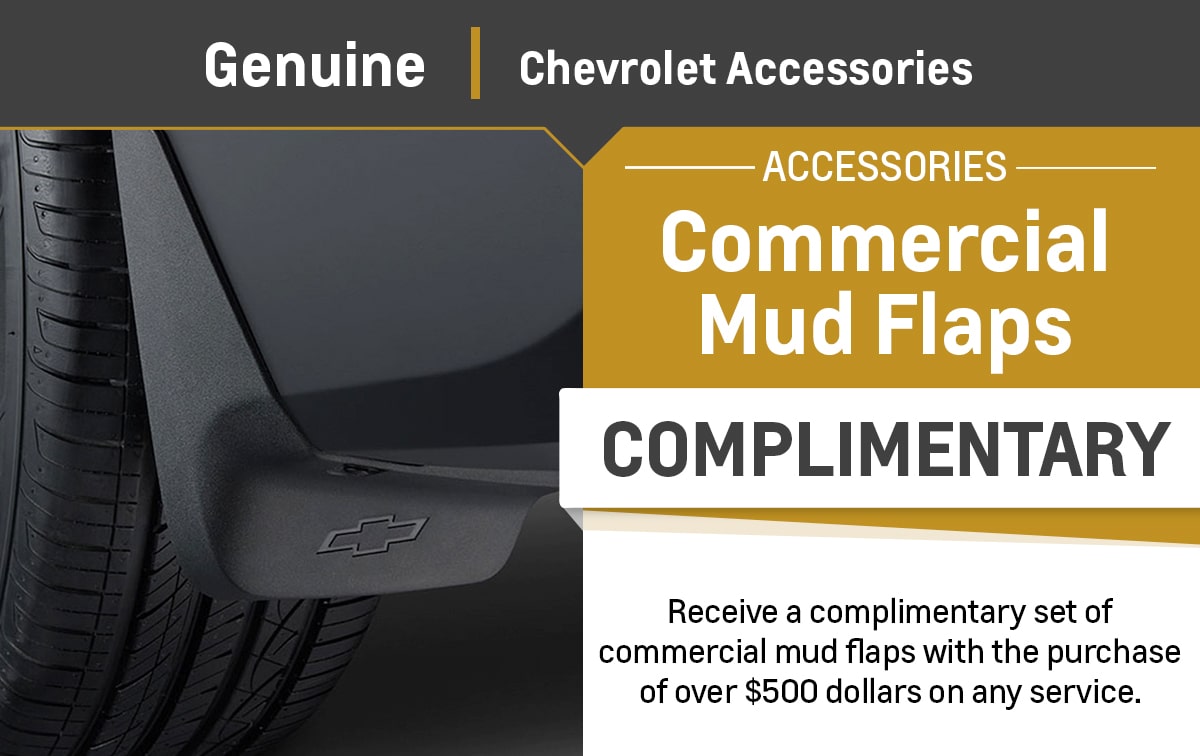 Chevrolet Commercial Mud Flaps Service Special Coupon
