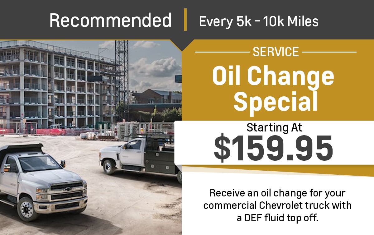 Chevrolet Oil Change Service Special Coupon