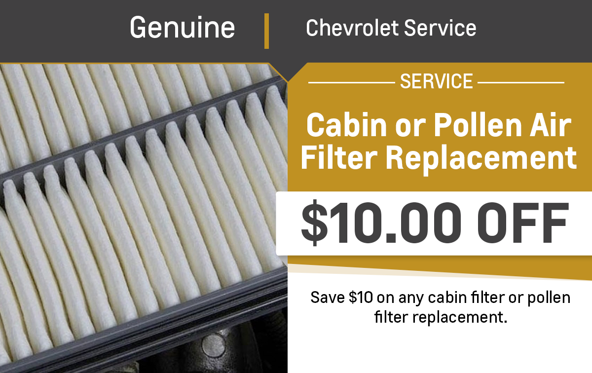 Chevrolet Cabin Air Filter Replacement Service