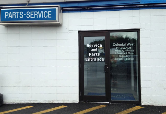 Service & Parts Entrance
