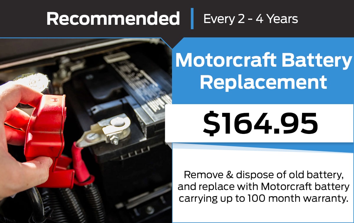 Ford Battery Replacement Service Special Coupon