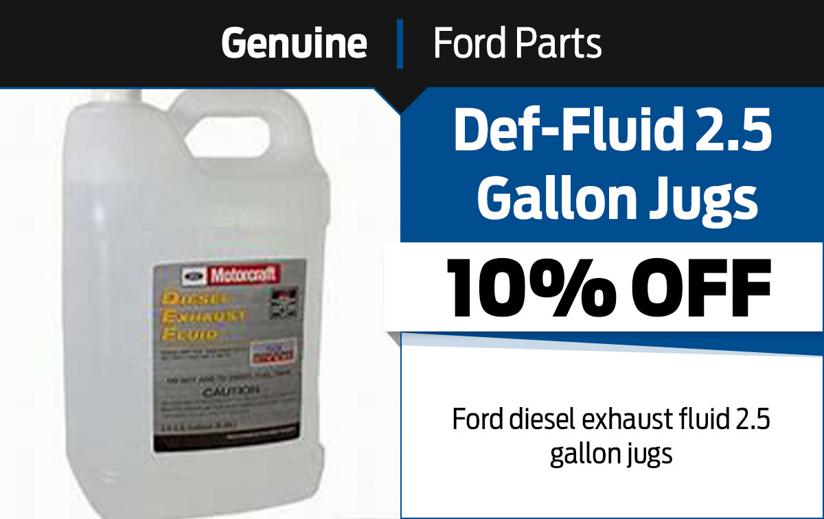 Ford Def-Fluid Gallon Jugs Special Special Coupon